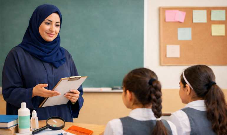 الدليل الإرشادي للتعامل مع القمل بالمدارس