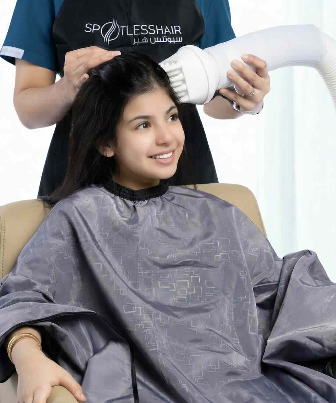Spotless hair center